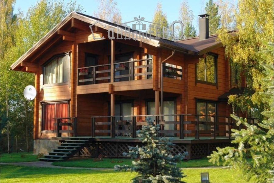 Дом из бруса с мансардой Б-301 Дом из бруса с мансардой Б-301