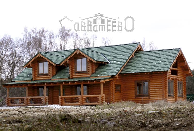 Дом из оцилиндрованного бревна О-406 Дом из оцилиндрованного бревна О-406